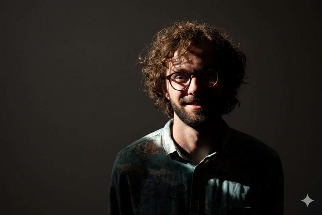 Einem Porträt eines bärtigen Mannes einen Chiaroscuro-Effekt hinzufügen