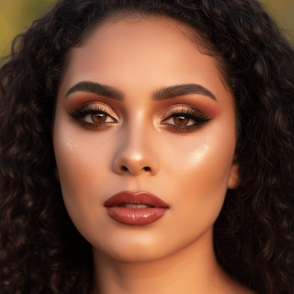 Ein Porträtfoto einer Frau mit schwarzen Haaren