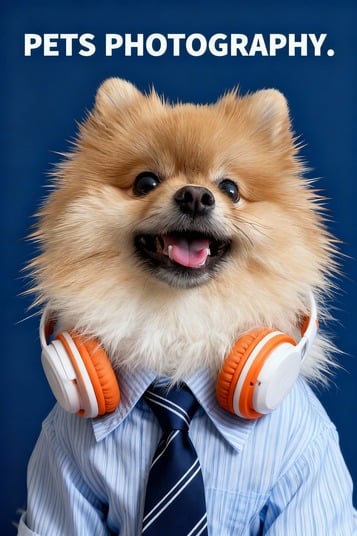 Aus einem Hundebild ein Studio-Porträt im Tierfotografie-Stil erstellen