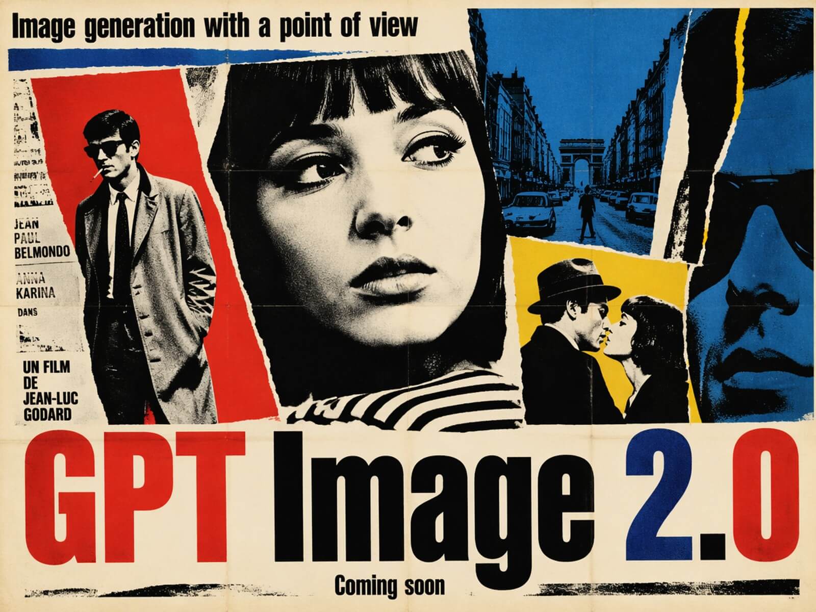 French New Wave theatrical style poster generated with gpt image 2 on clipfly