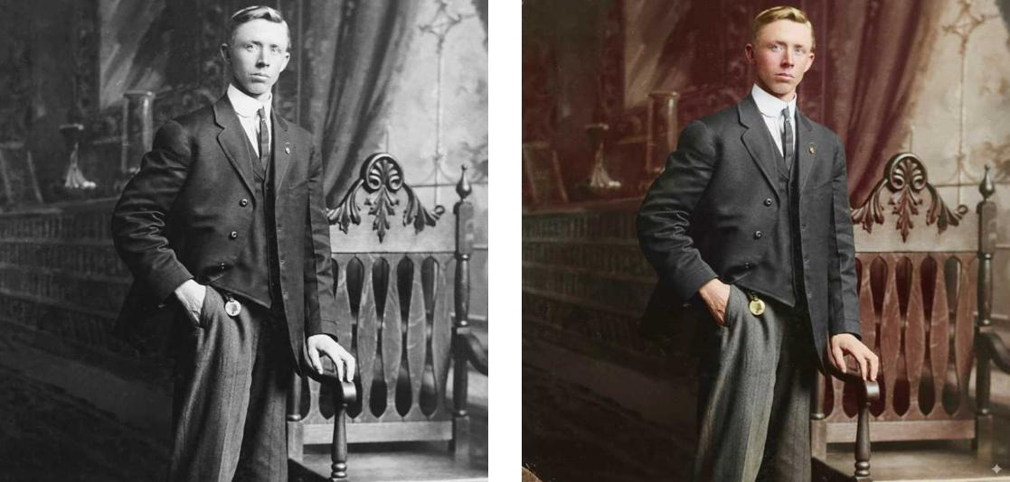 Restore and colorize an old photo