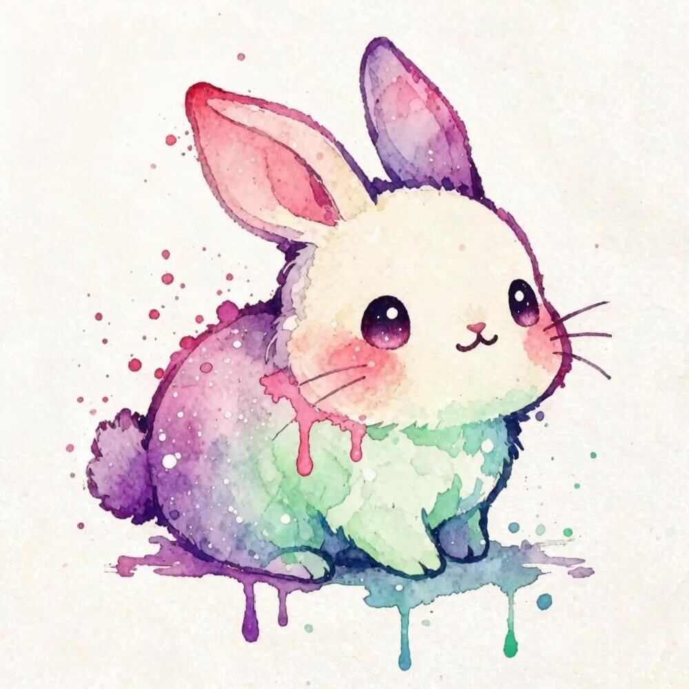 귀여운 토끼 타투