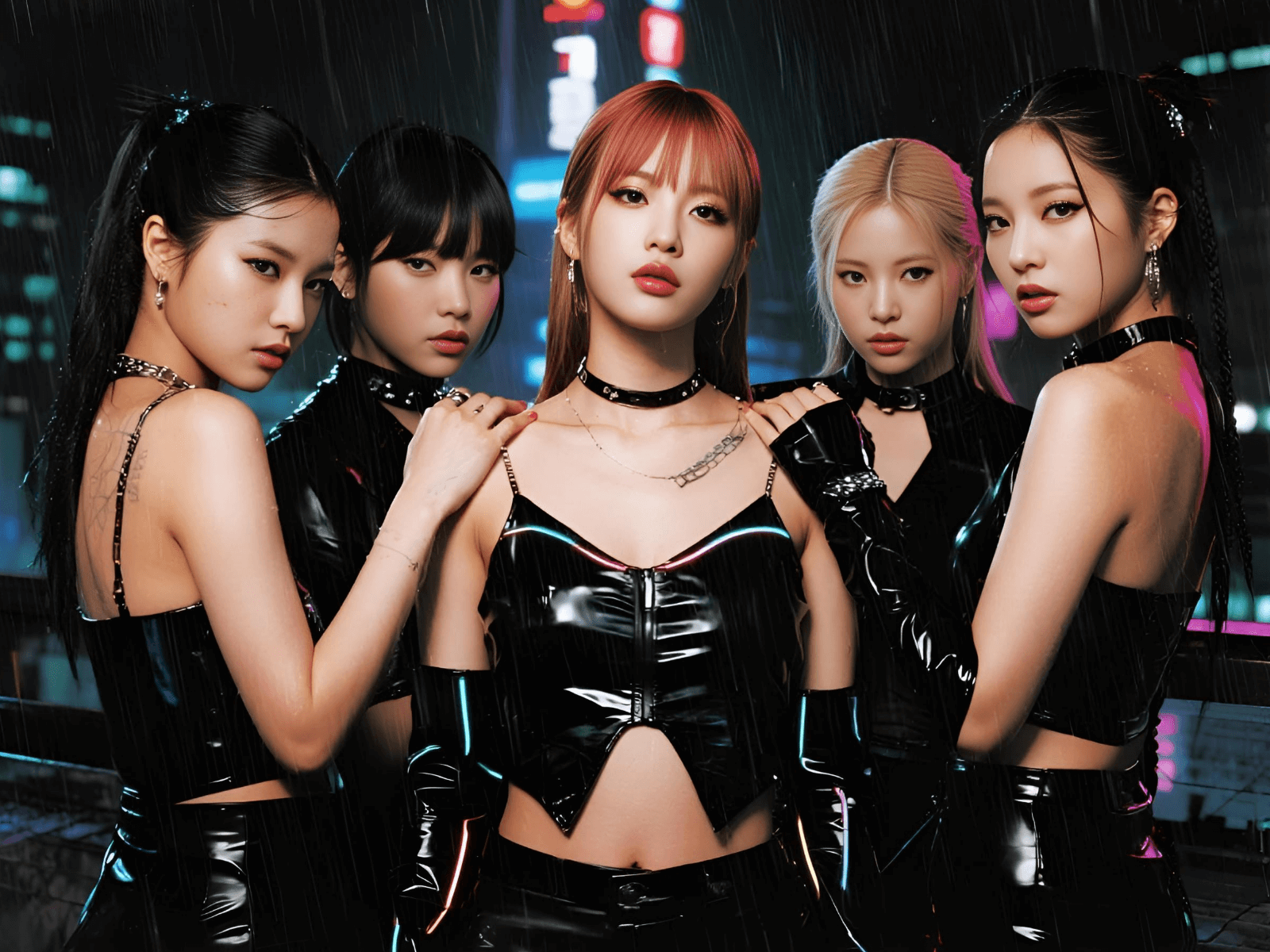 A stylish kpop girl group inspired by blackpink