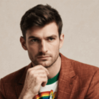 Miniatura de baja calidad de un hombre con traje informal