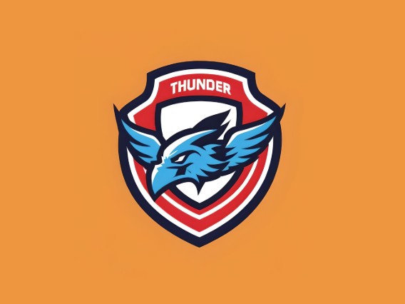 AI generated sports team logo with a fierce hawk emblem
