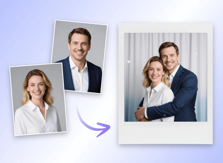 AIポラロイド風コラージュ