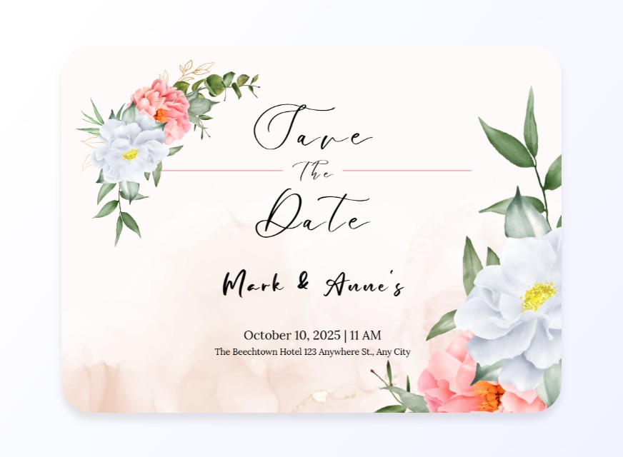 Add your signature to wedding invitations to show your sincerity