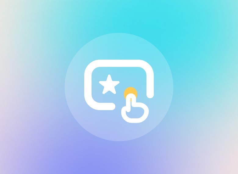 Blue gradient online icon
