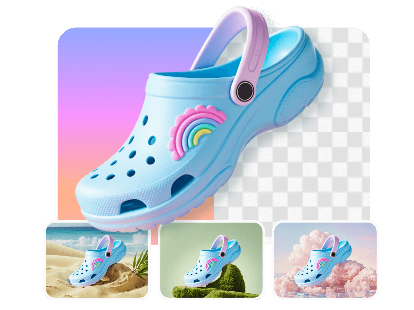 Clipfly AI image background changer effect