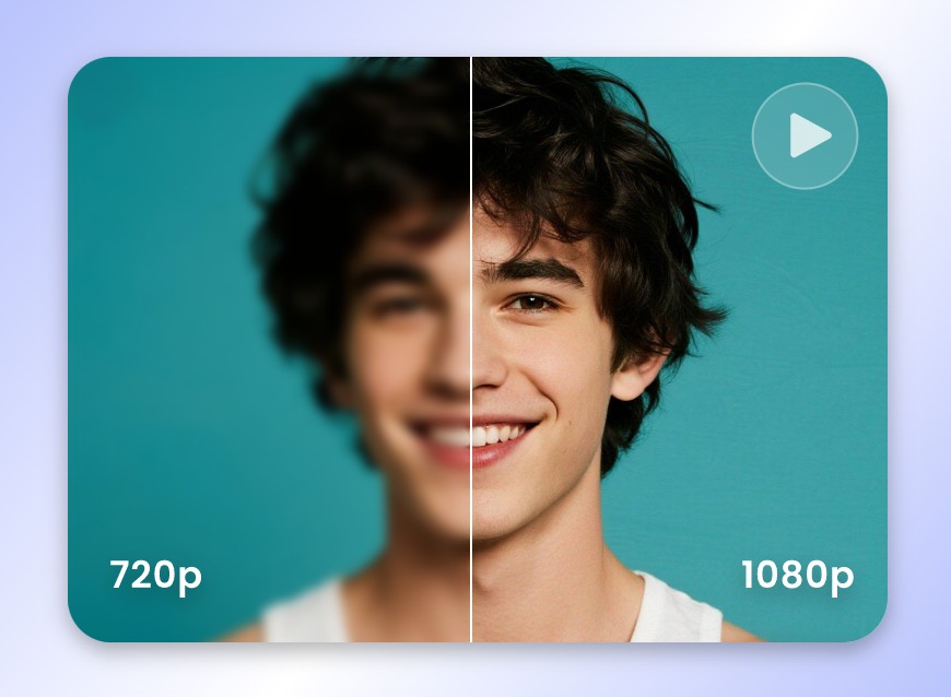 Clipfly AI video enhancer and upscaler effect