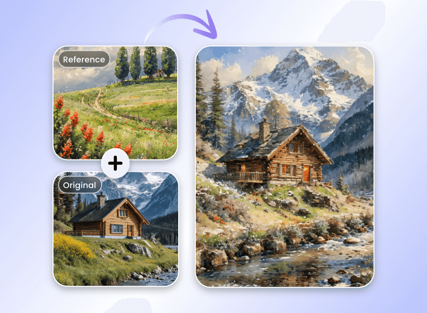 Clipfly ai style transfer for landscape pictures