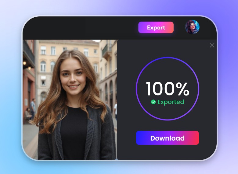 Download the customized clip