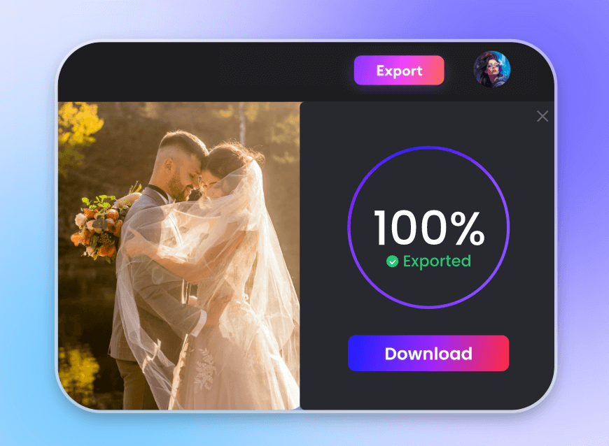 adicione elementos românticos aos seus vídeos. você pode usar nossa vasta biblioteca de materiais ou enviar seus próprios arquivos