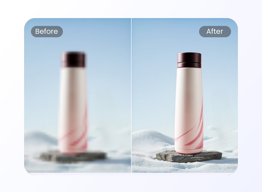 Enlarge a product picture of a pink and white thermos