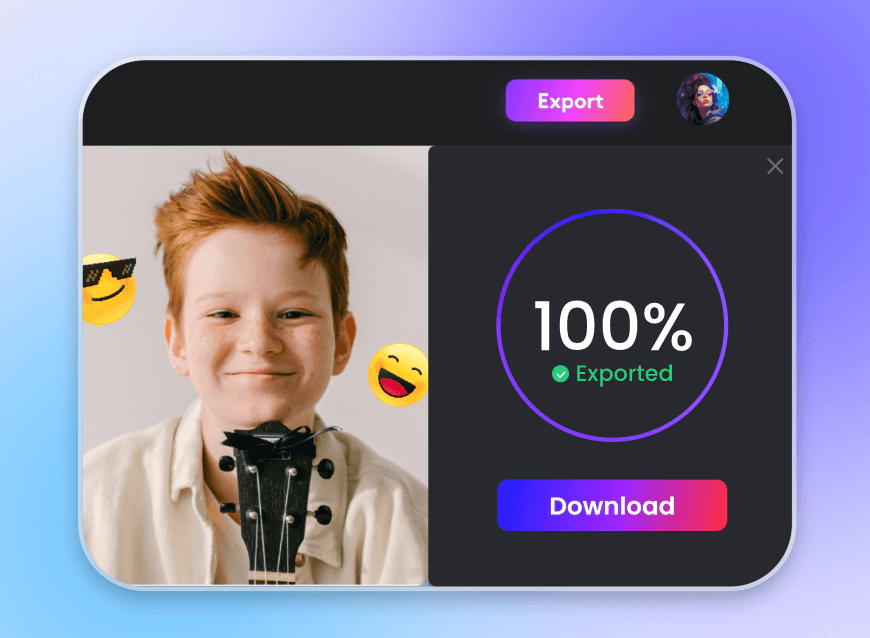 Export your 4k emoji video