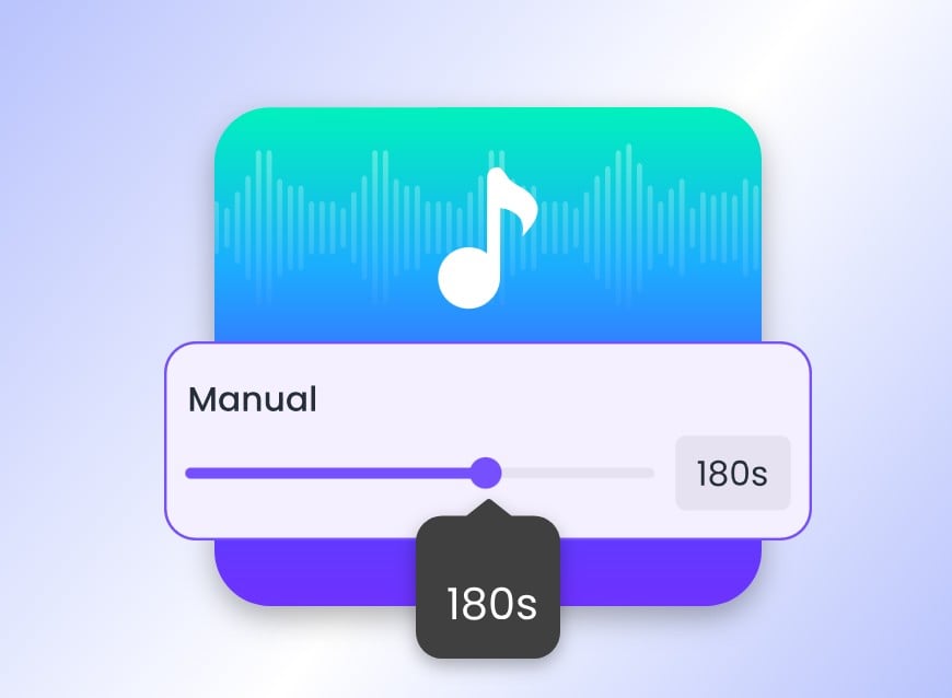 Manually adjust the length of the song to 180s