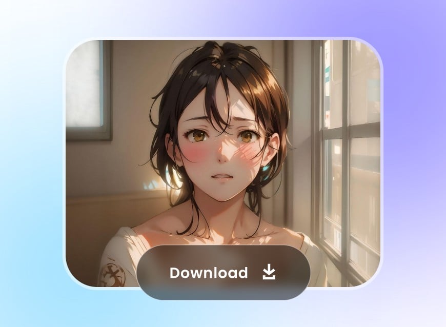 Save your beautiful anime girl avatar