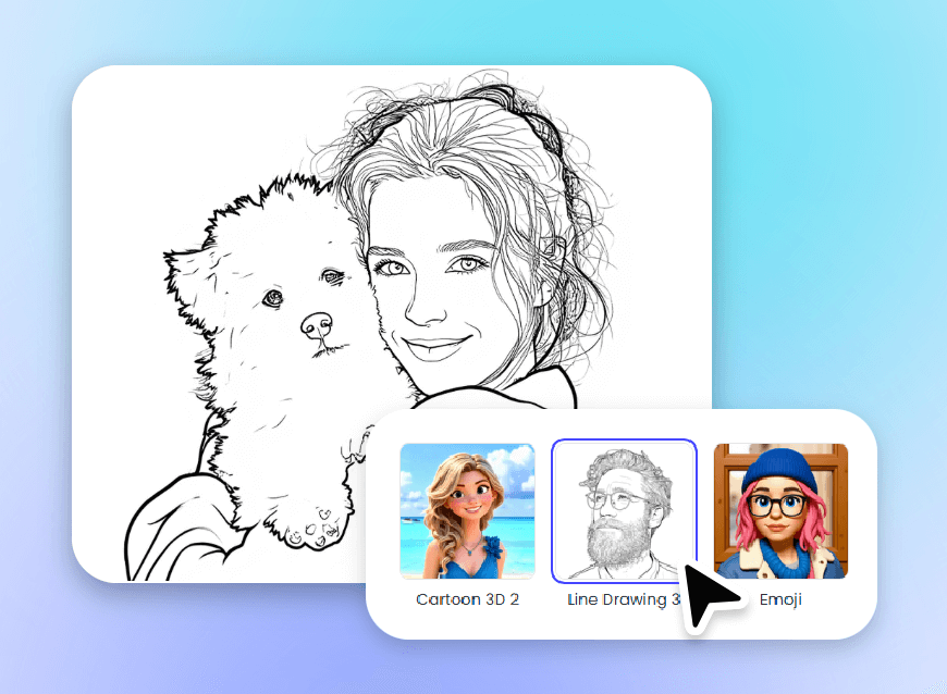 Select the coloring page art effect