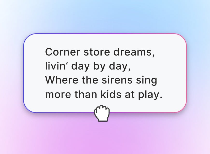Step 1 enter or AI generate lyrics in Clipfly AI text to song generator