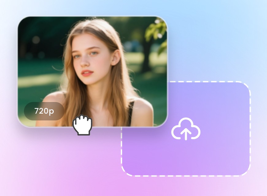 Step 1 upload a 720p video of a long blond hair girl to our hd video converter