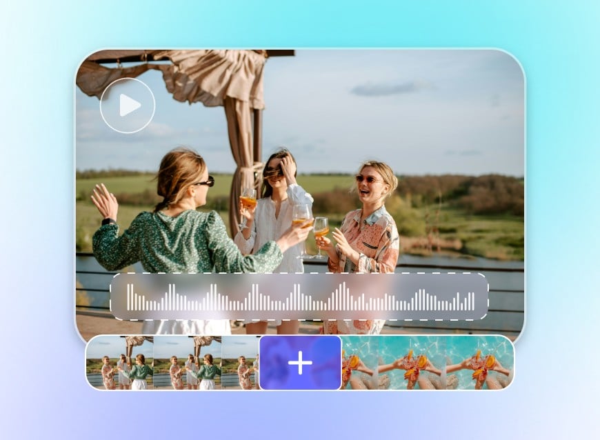 Step 2 merge videos and music into a complete video