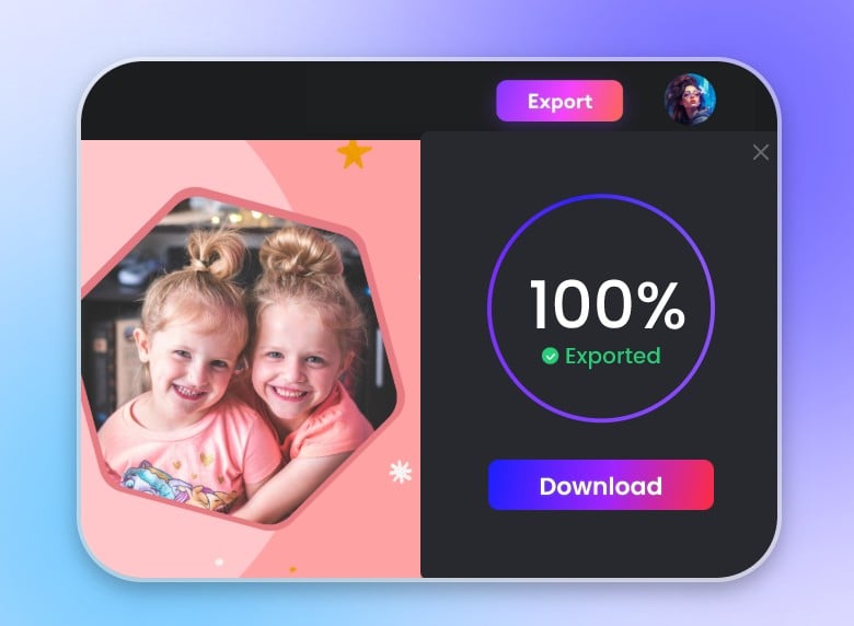 Step 3 download your outro in high quality for free