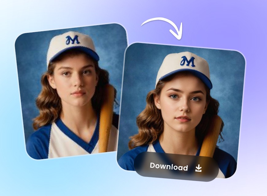 Swap your face onto the baseball player template and save your new yearbook photo