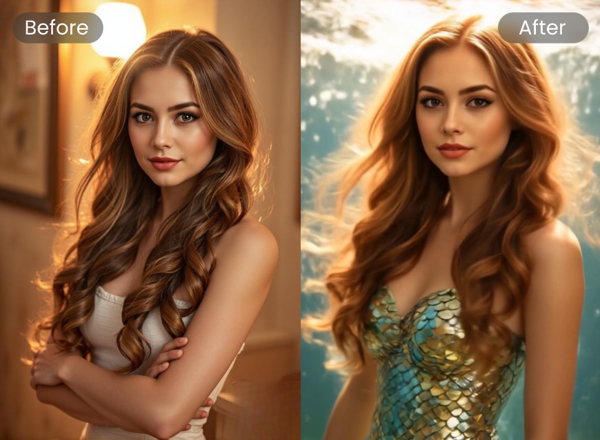 Verwandeln Sie Ihre Lieblingsidole in Meerjungfrauen