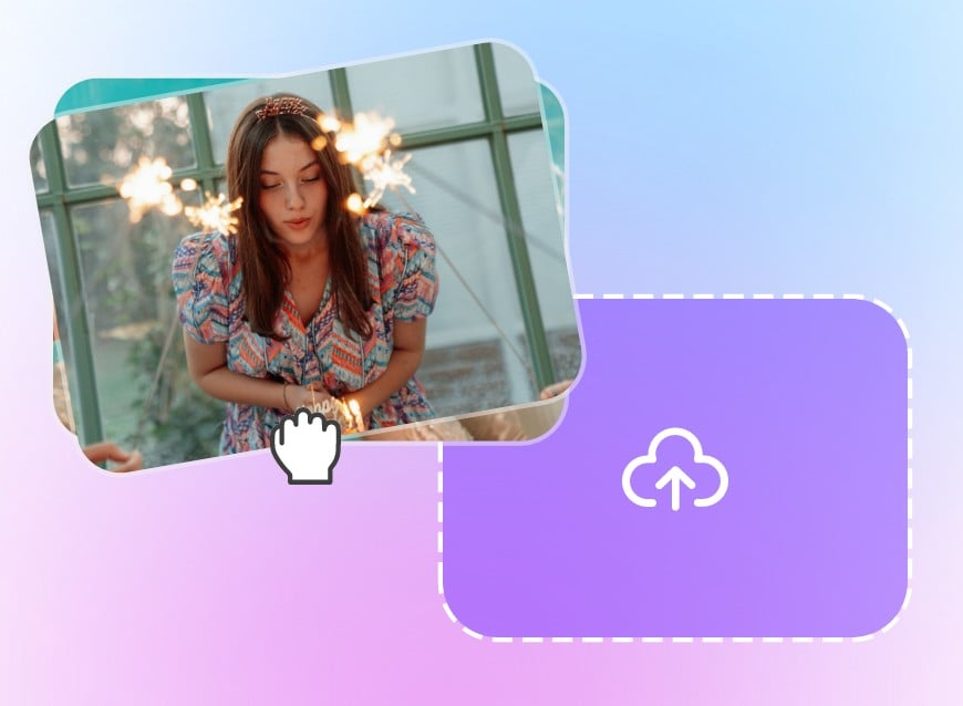 Upload a video of a girl celebrating her birthday