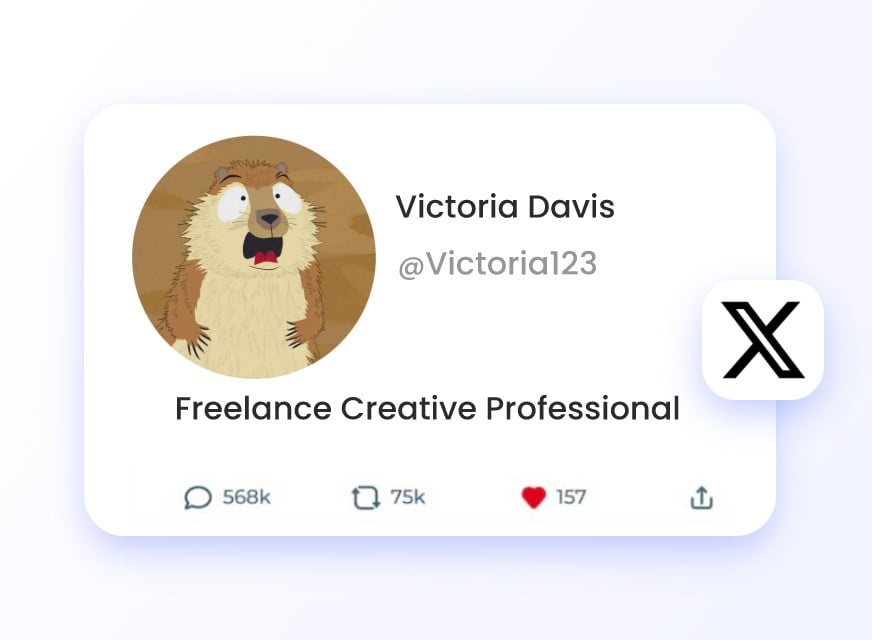 Use a quirky screaming hamster as your X avatar