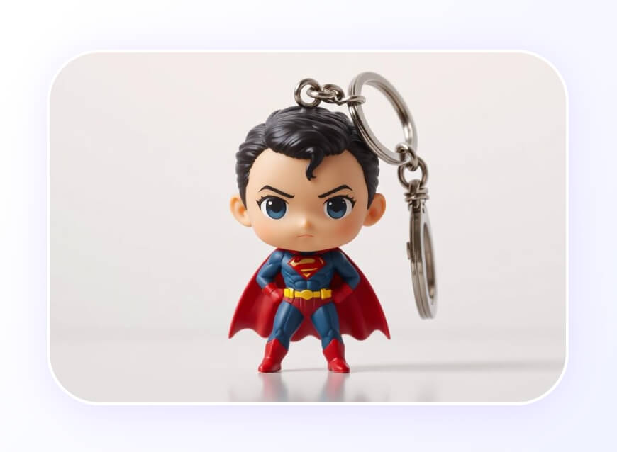 Eine Actionfigur von Superman erstellen