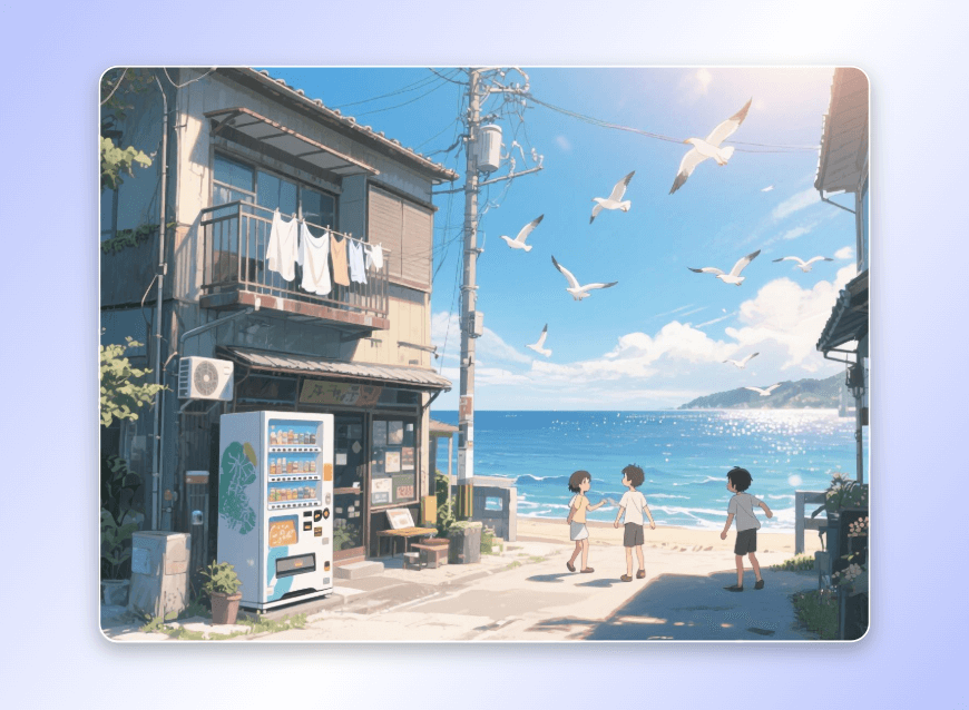 Une image de style anime japonais créée par le générateur d'image IA Nano Banana Pro