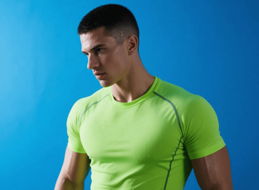 A photo of a boy in sports outfit