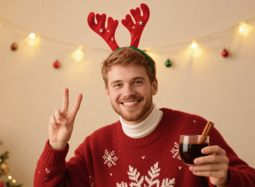 A photo of a man in festival wear
