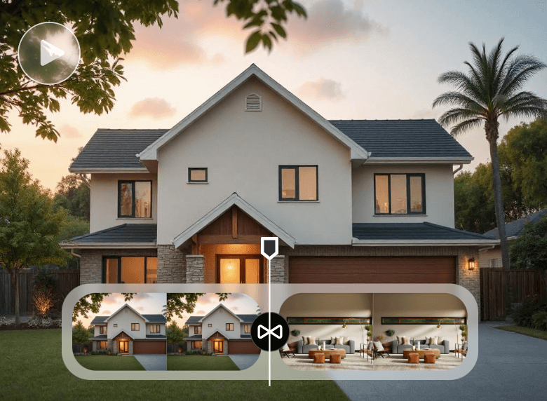 A real estate marketing video image