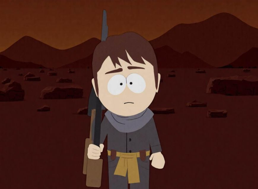 南の公園のフィルターを通した兵士の写真