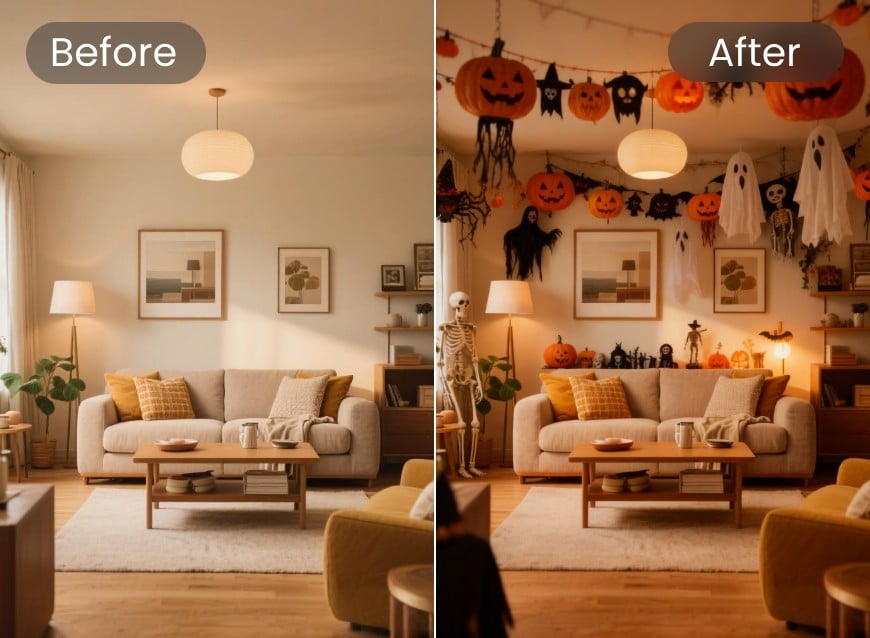 ajouter des décorations d'Halloween