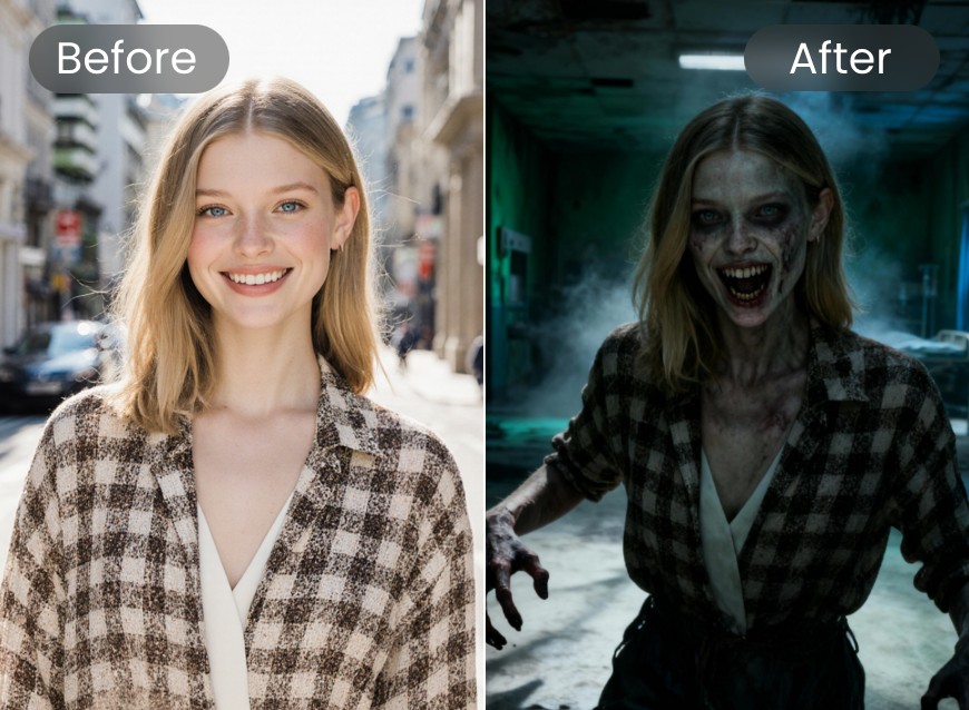 appliquer un filtre zombie