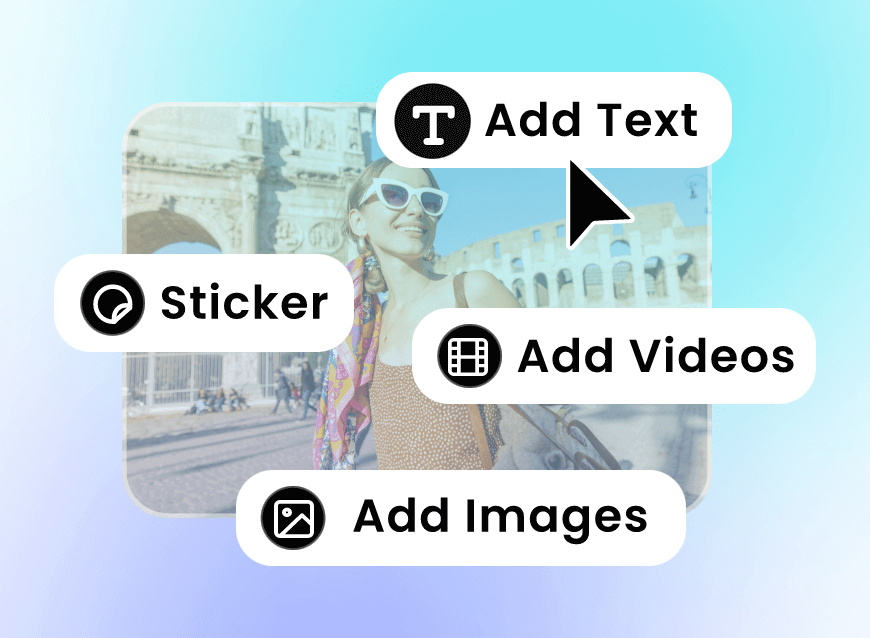 Add kinds of overlays to the video