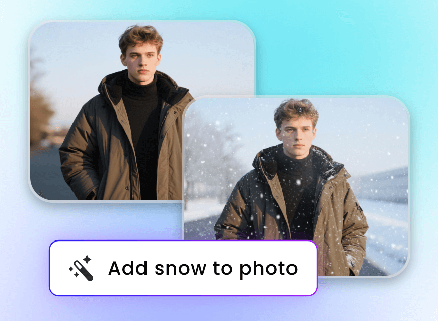 AI雪加工を適用