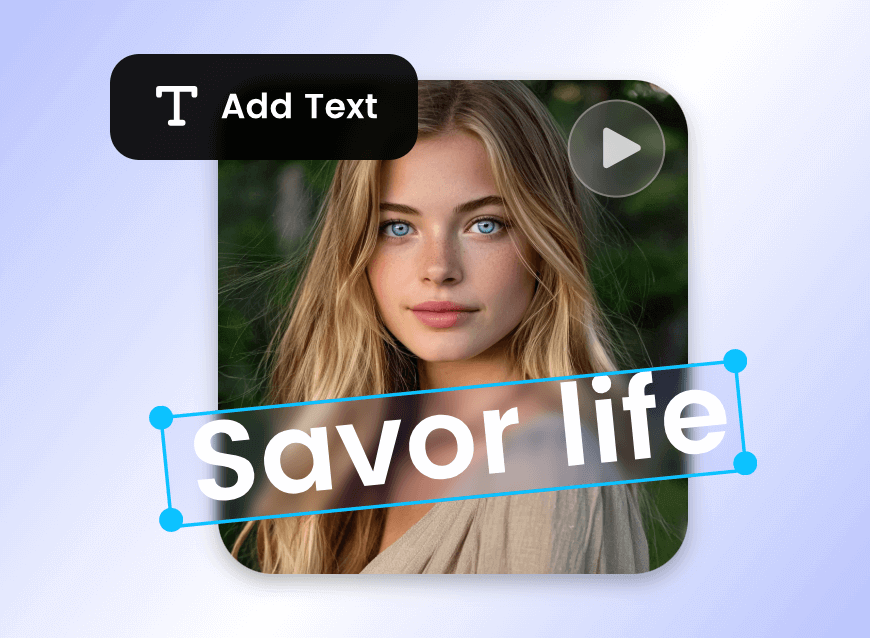 Add text and subtitles to a womans anniversary video