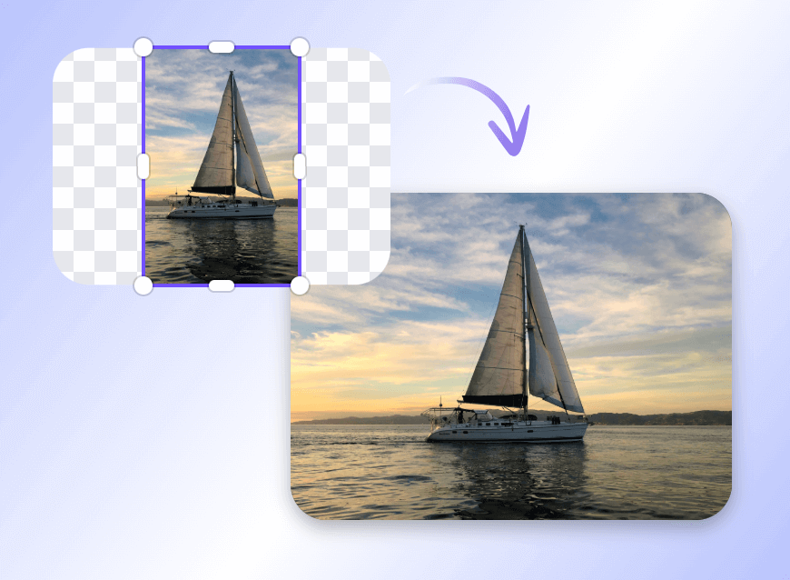 Ai extend a scene of the ocean