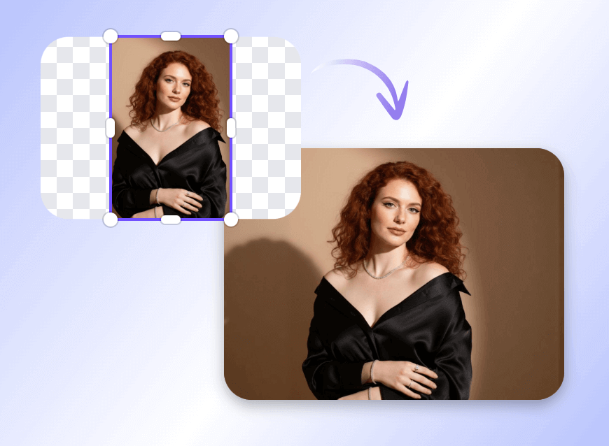 Ai extend a womans professional photography photo