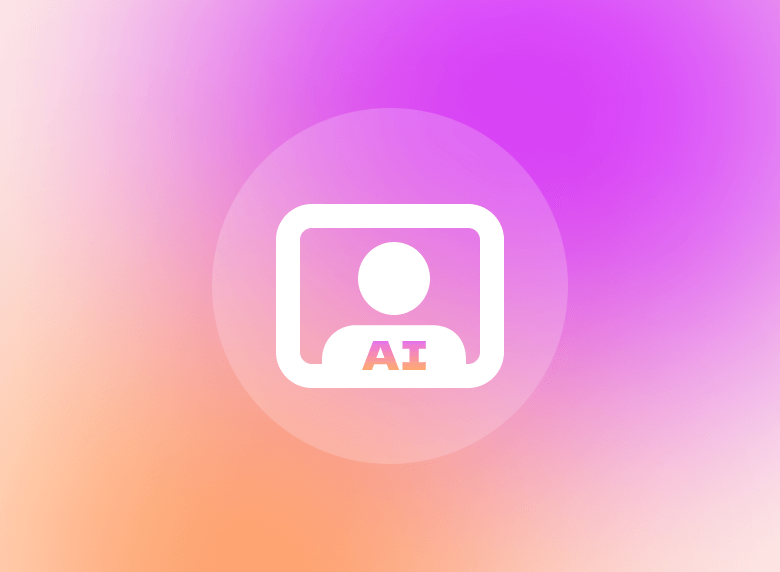 Ícone de avatar falante com ia