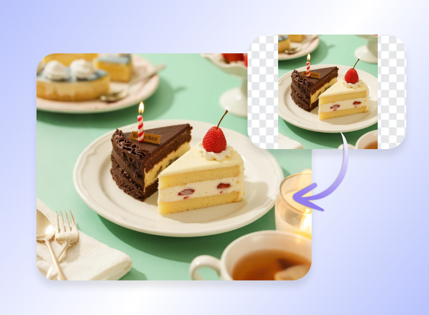 use gemini ai image generator to outpaint a cake image