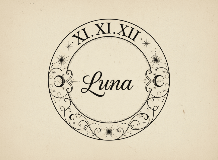 An ai generated roman numeral birthday tattoo