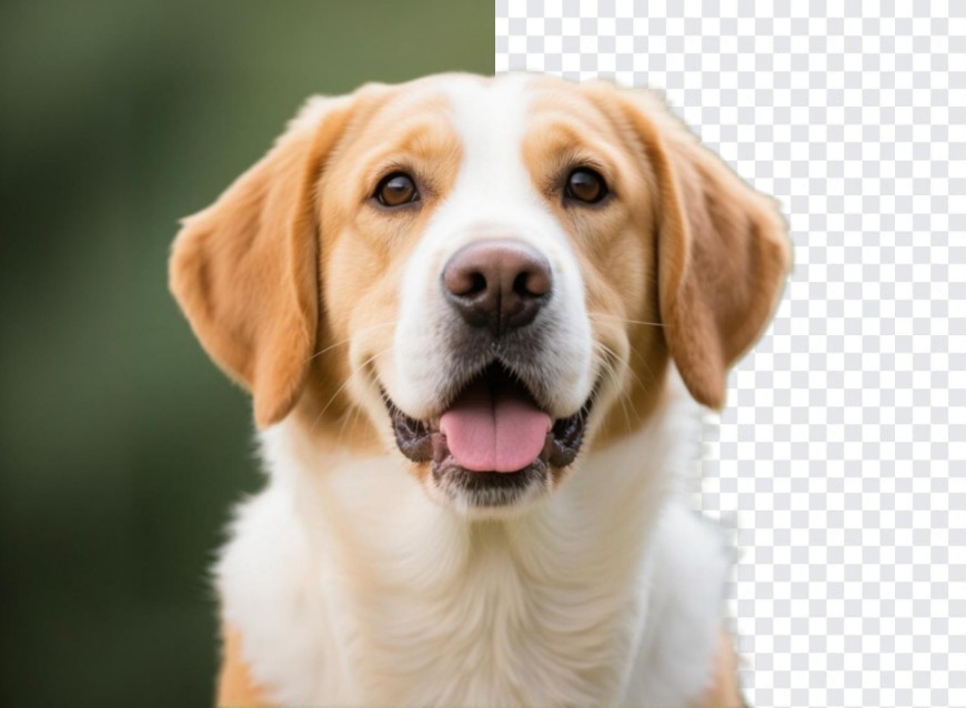 Animal PNG creator featuring a dog