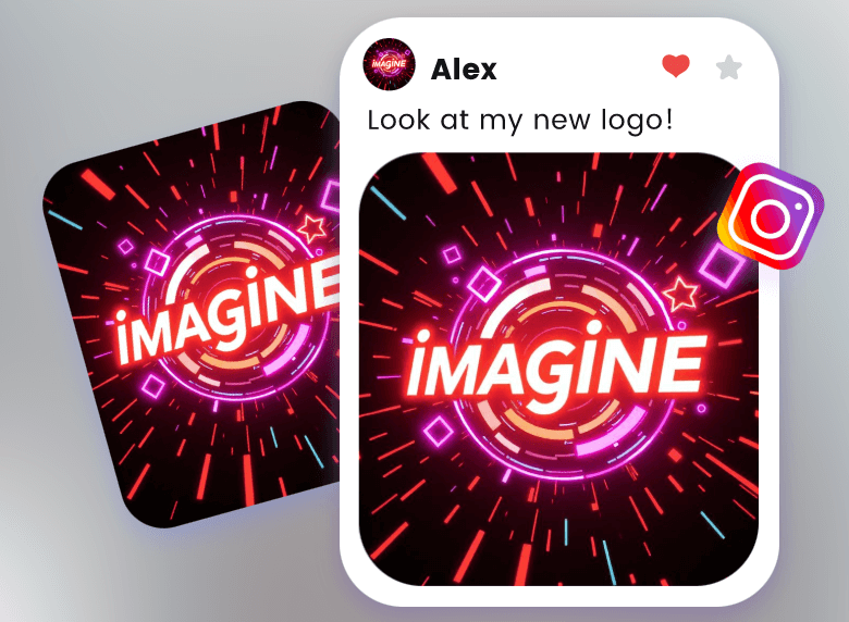 Logotipo animado para branding digital