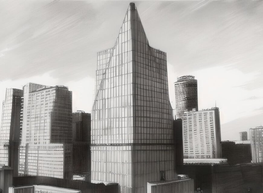 verwenden sie den kostenlosen ai-skizzen-maker auf gebäude