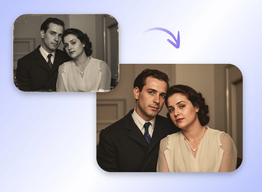 Black and white photos to color